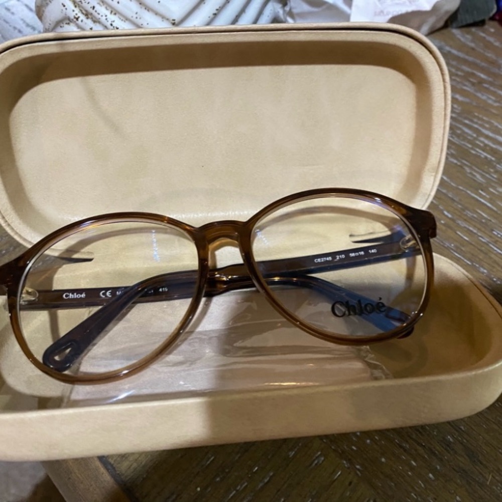 Chloé Brown Round Glasses